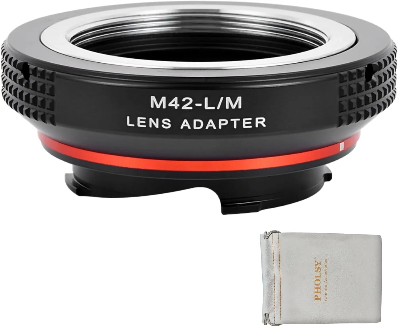 PHOLSY Lens Mount Adapter with 6-Bit Coding Compatible with M42 42mm Screw Lens to Leica M Mount Camera Body M42 to Leica M