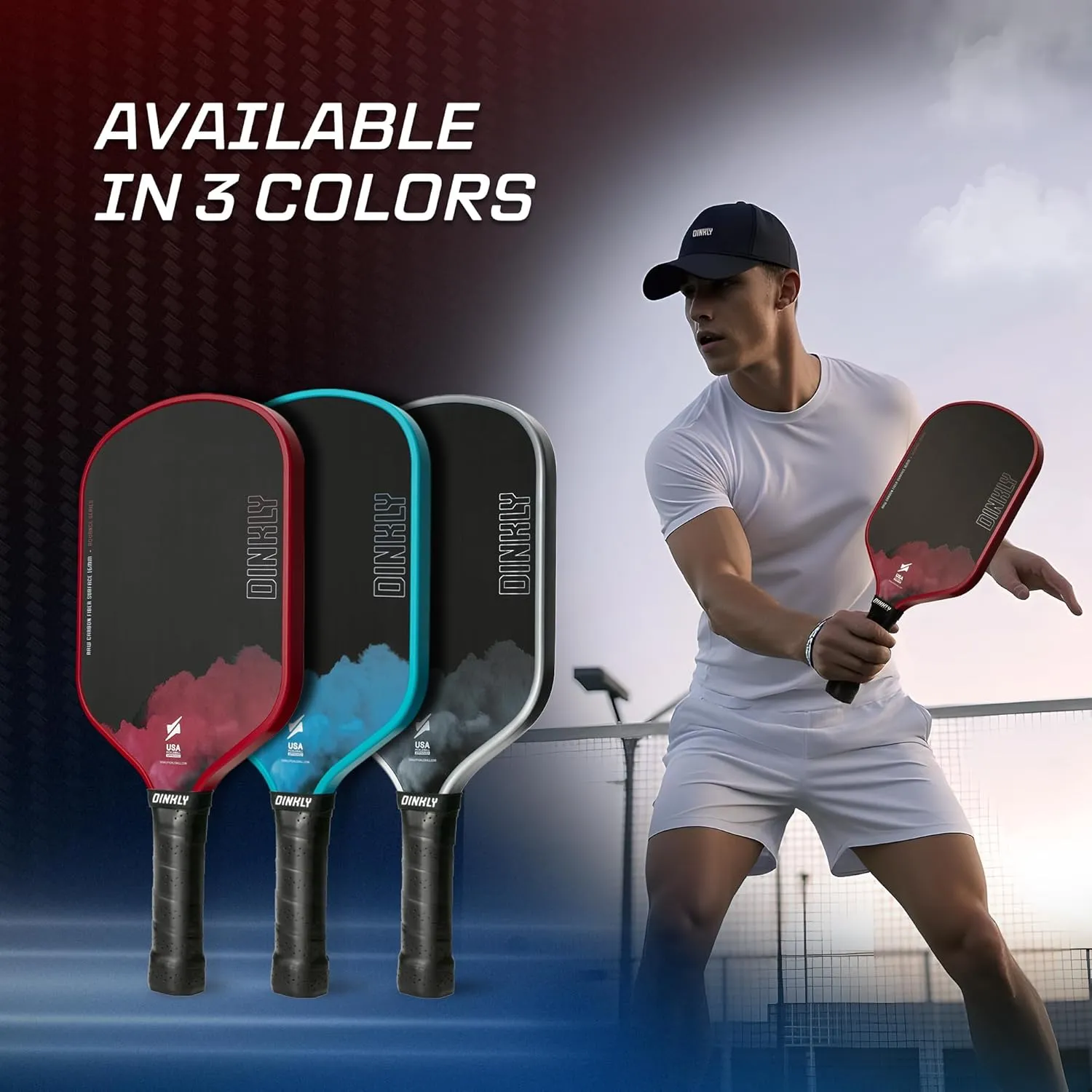 Pickleball Paddles Set of 2/4- USAPA Approved Graphite/Fiberglass Pickleball Racket, 2 Pickleball Rackets, 4 Balls and 1 Portable Carry Bag, Aesthetic Pickle Ball Set for Men Women Beginners