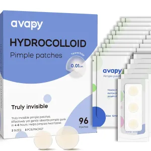 Pimple Patches For Face, Invisible Hydrocolloid Acne Patches-Zits & Blemish, Covering Zits & Blemishes in Face and Skin, Control Oil, Pimple Patch with Salicylic Acid (96 Count)
