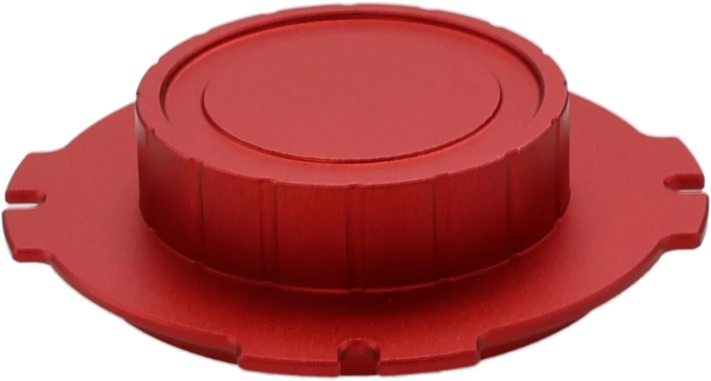 PL Mount Lens Cover Cap, Anti-Dust Scratch-Protection for ARRI Zeiss Angenieux Cooke Fujinon RED Sony Canon Camera, Red Metal