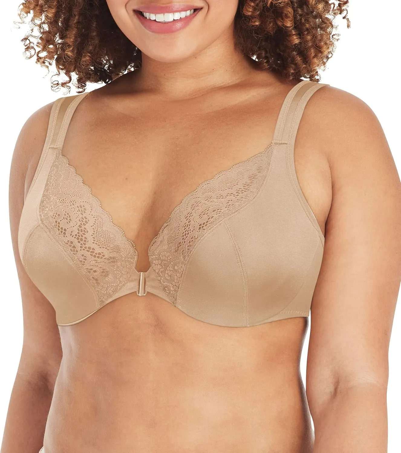 PLAYTEX Women's Secrets Front-close No-poke Dreamwire Underwire Bra, Cooling Trusupport Bra