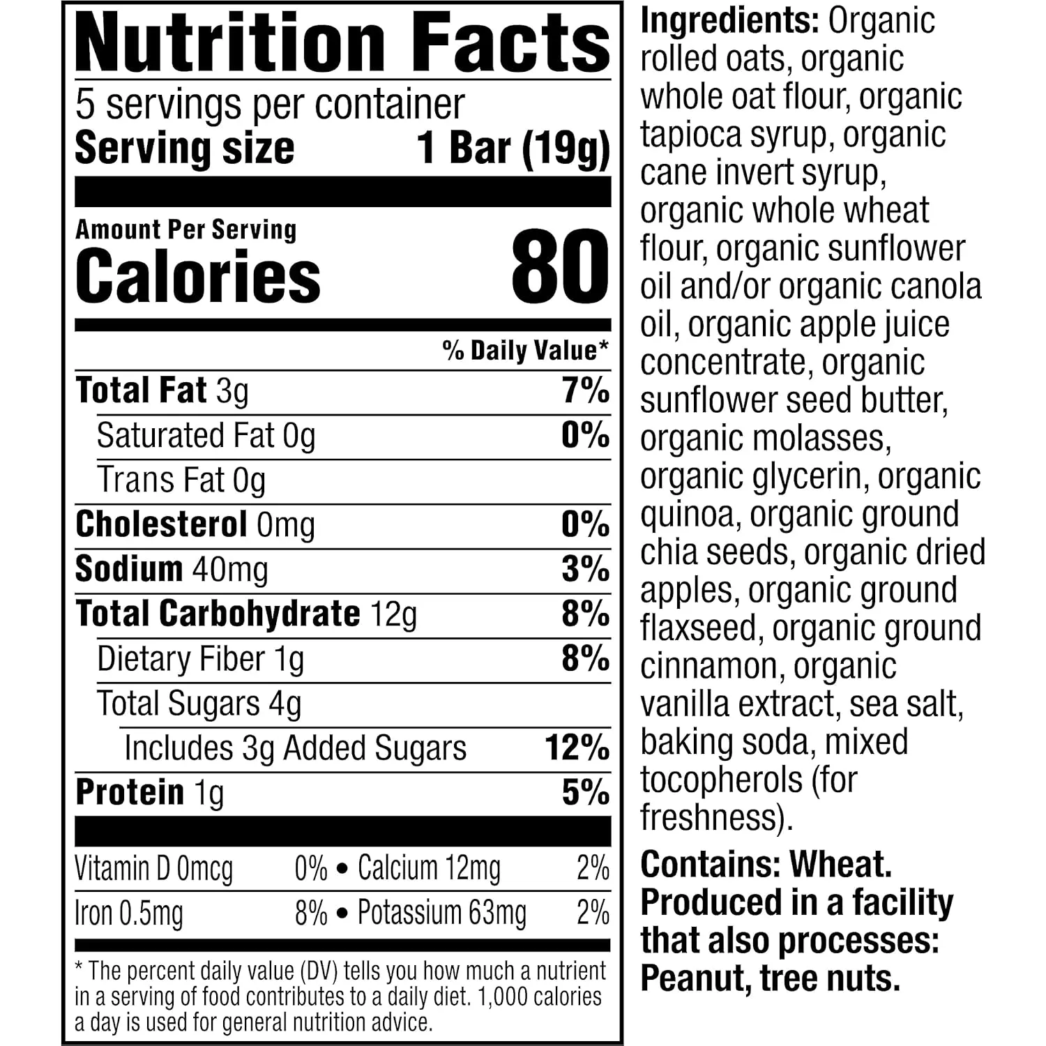 Plum Organics Mighty Morning Bars - Apple and Cinnamon - 0.67 oz Bars (Pack of 40) - Organic Toddler Food Multigrain Snack Bars
