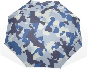 Poeticcity Rain Travel Umbrella, Hand Open Close Windproof Waterproof Folding Umbrella, Compact Canopy Strong Ray Parasol Umbrella