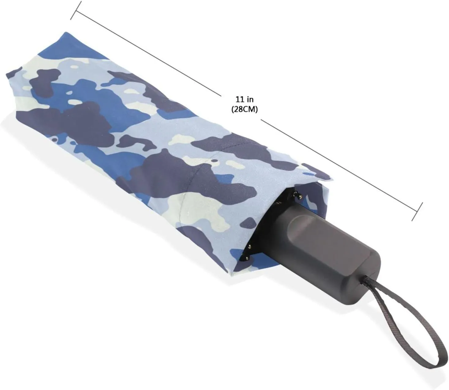 Poeticcity Rain Travel Umbrella, Hand Open Close Windproof Waterproof Folding Umbrella, Compact Canopy Strong Ray Parasol Umbrella