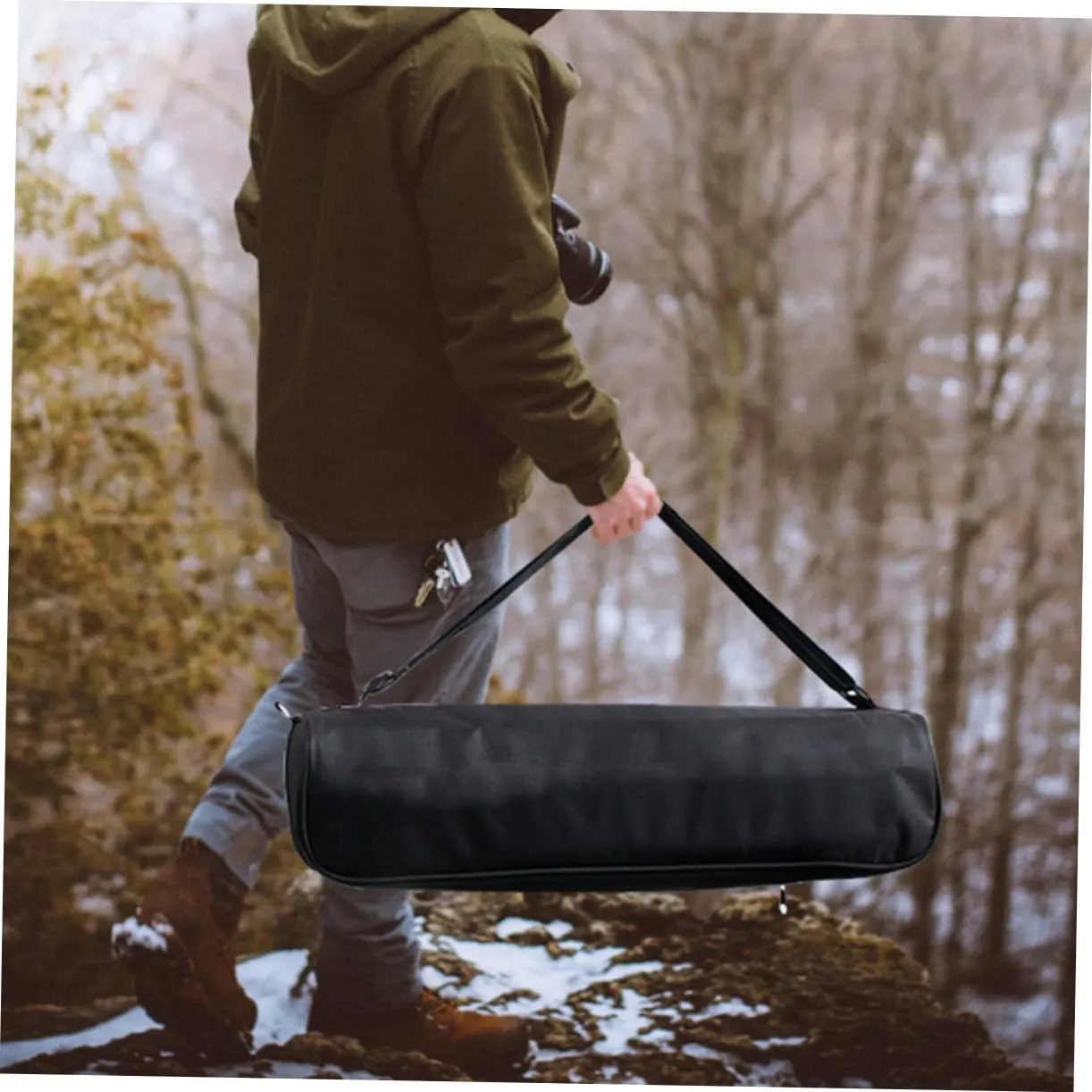 Portable Tripod Carrying Case Bag for Camera Tripod Light Stand Storage Durable Wear Resistant Photographic Supplies Organizer for Outdoor Photography