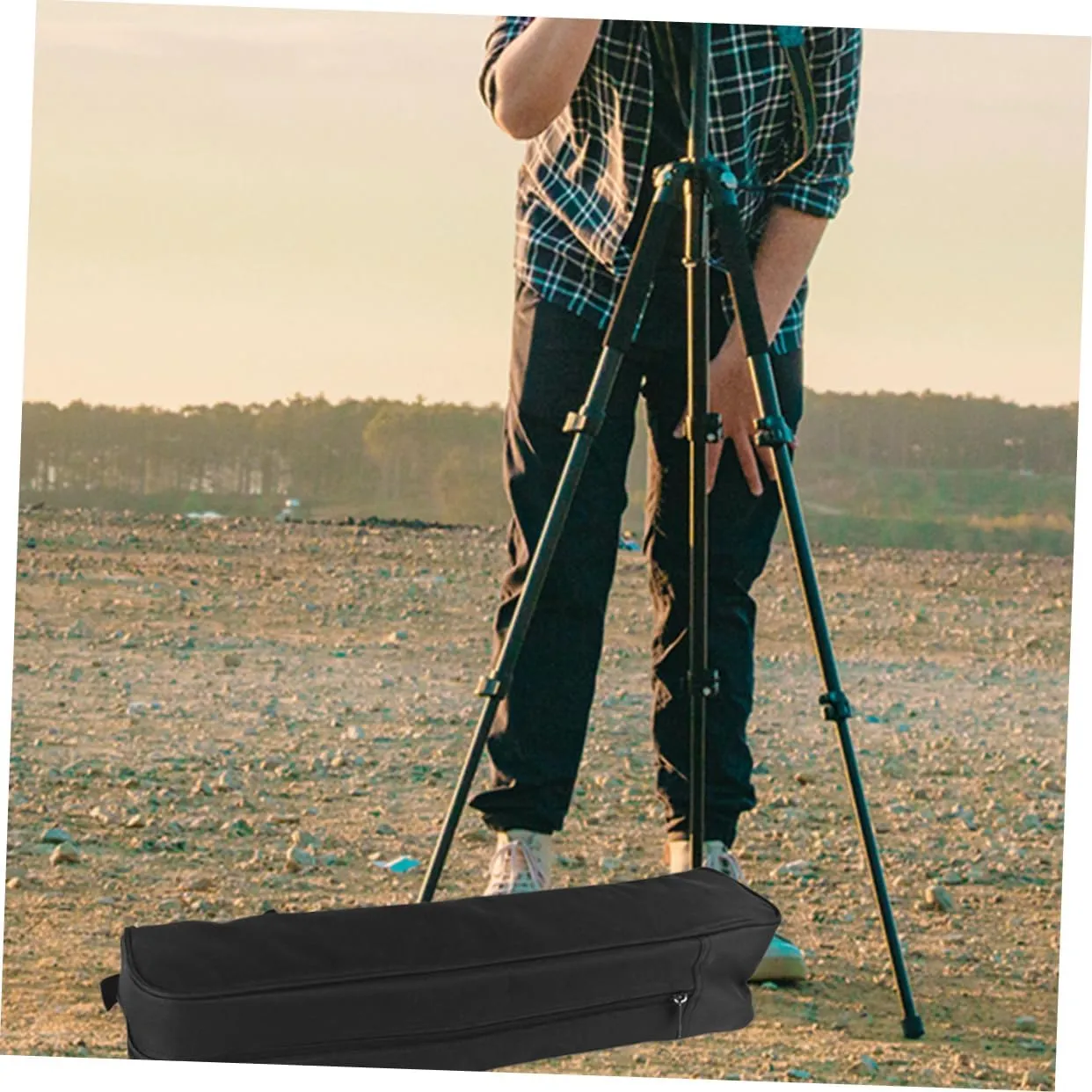 Portable Tripod Carrying Case Bag for Camera Tripod Light Stand Storage Durable Wear Resistant Photographic Supplies Organizer for Outdoor Photography