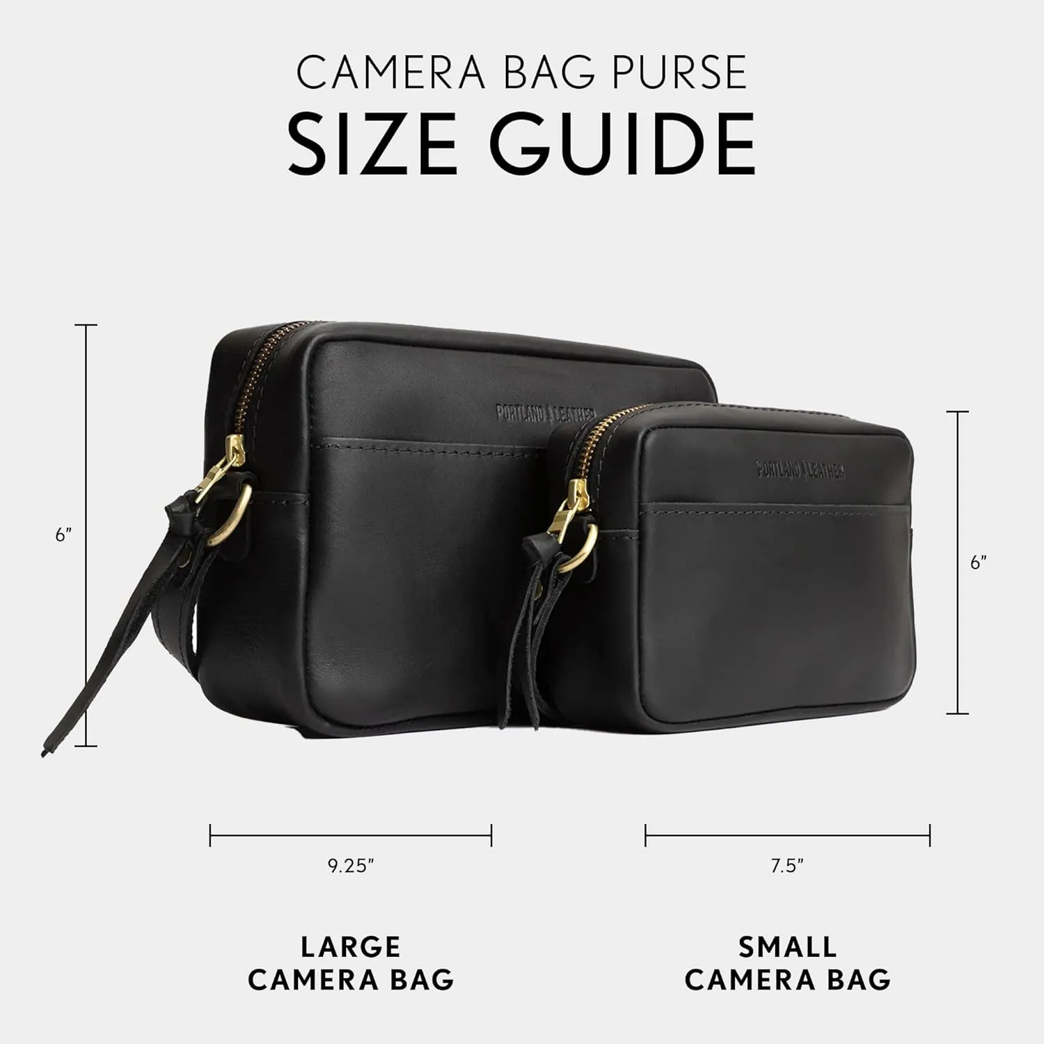 Portland Leather Goods Small Camera Bag Purse for Women – Handmade from the Finest Full-Grain Hides