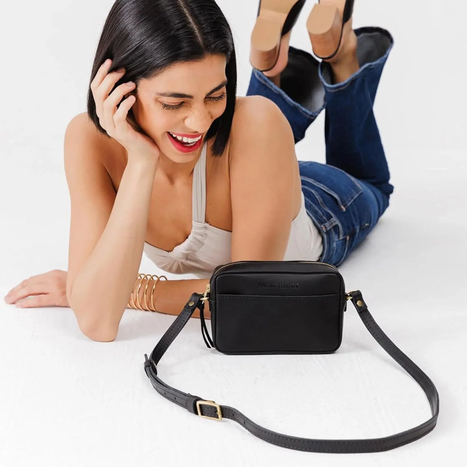Portland Leather Goods Small Camera Bag Purse for Women – Handmade from the Finest Full-Grain Hides