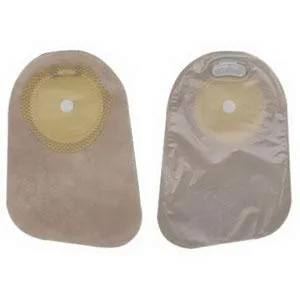 Premier One-Piece Closed Pouch, Pre-Cut Stoma Opening up to 2-1/2" x 3" (66mm x 77mm), Beige 9" (23cm) - Box of 30
