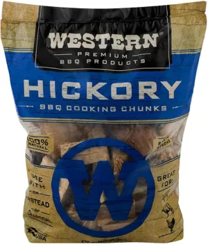 Premium BBQ Products Hickory BBQ Cooking Chunks, 570 cu in