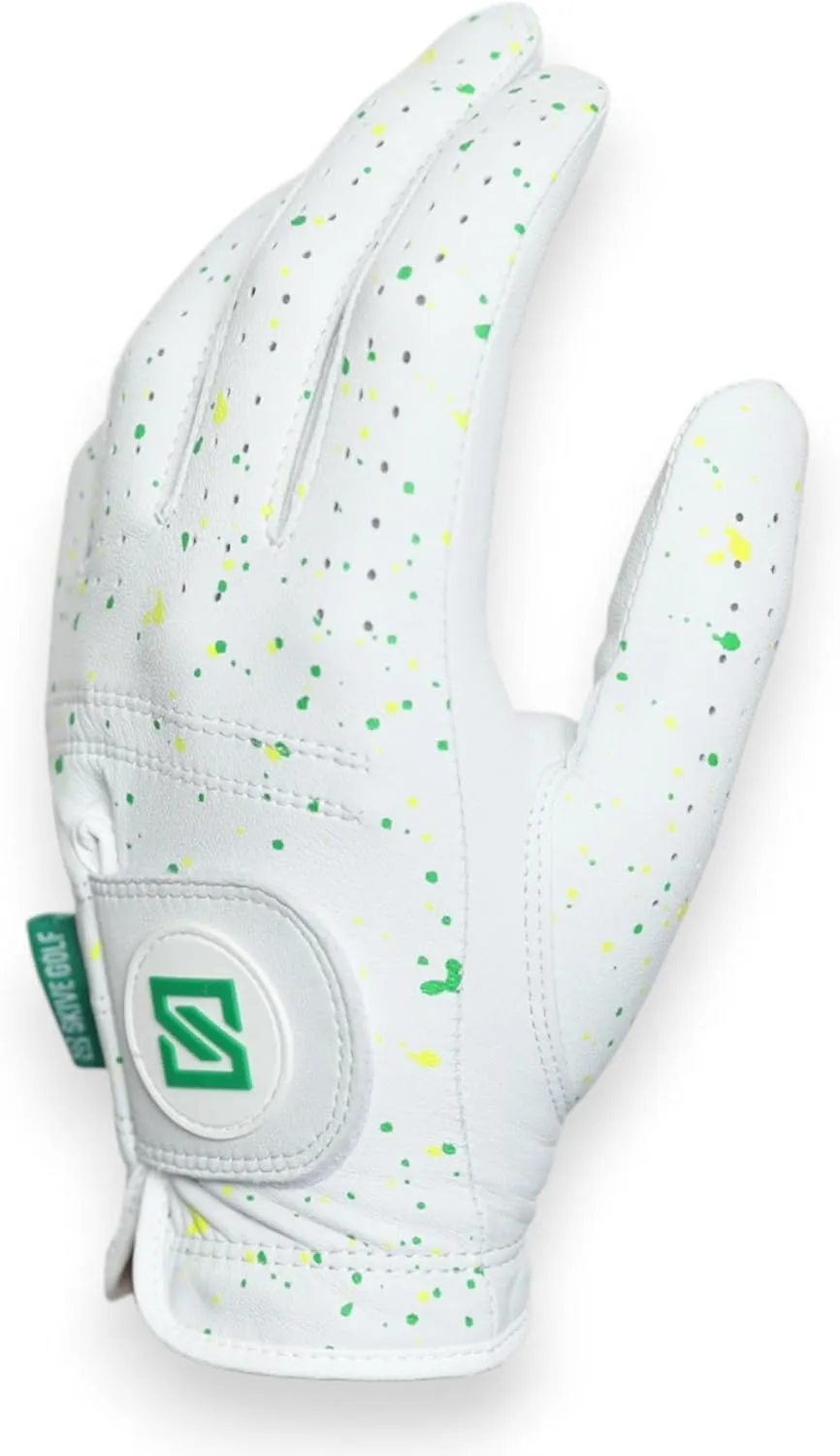 Premium Golf Glove | 100% AAA Cabretta Leather | Cool Golf Gloves | Serious Feel & Performance | Mens Golf Gloves Left Hand