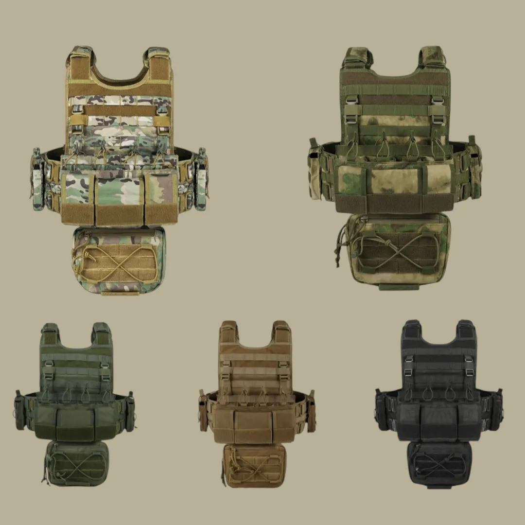 PrepPro - BRAVO- Tactical Plate Carrier Vest – Adjustable Quick-Release Design