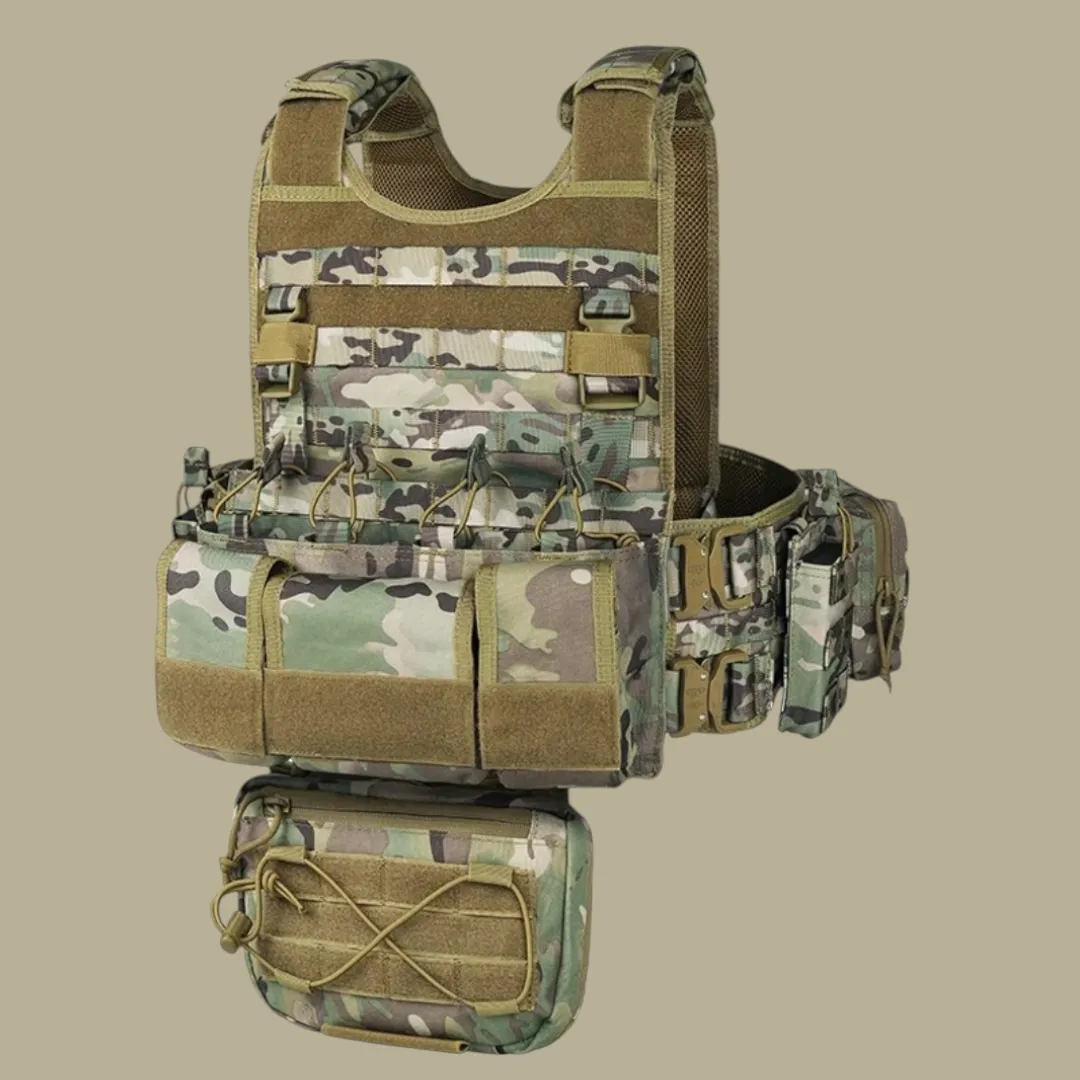 PrepPro - BRAVO- Tactical Plate Carrier Vest – Adjustable Quick-Release Design