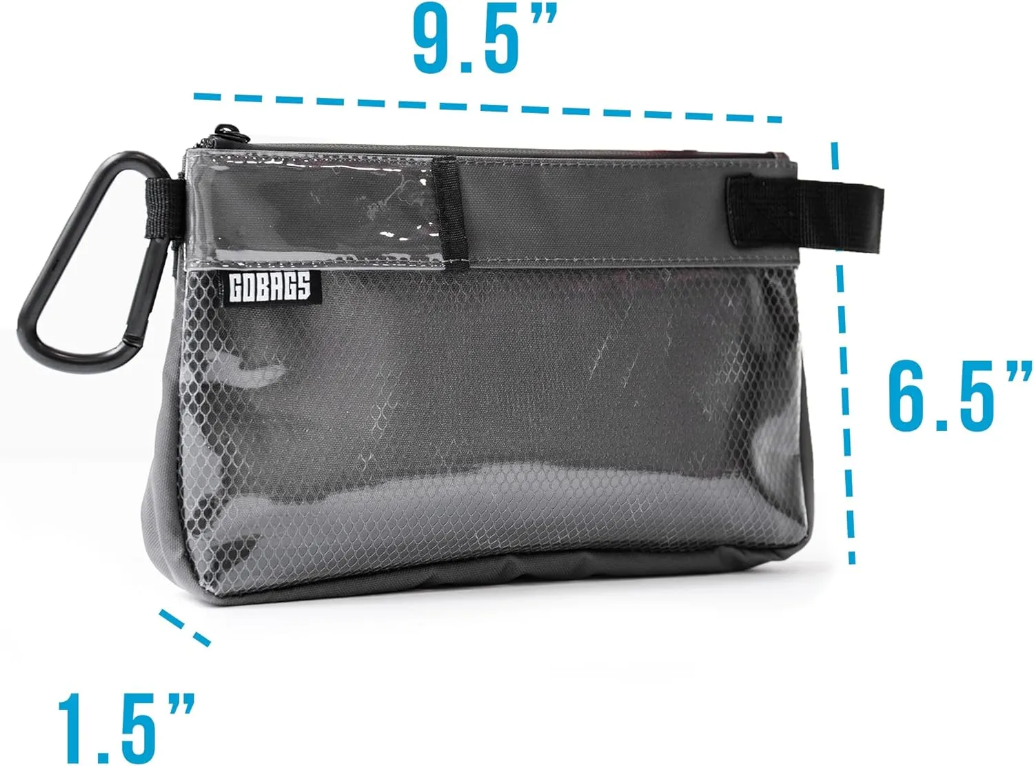 Production Zipper Bags - Electronics & Camera Accessories Bag - Cable organizer, Gear Accessory Pouch, Travel Camera Essentials (Small, Gray)