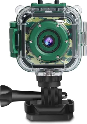 PROGRACE Waterproof Camera for Kids - Children Digital Video Cameras Underwater Camera 1080P Toddler Sports Cameras for Boys Birthday Cámara Pool Toys Age 3 4 5 6 7 8 9 10 11 12