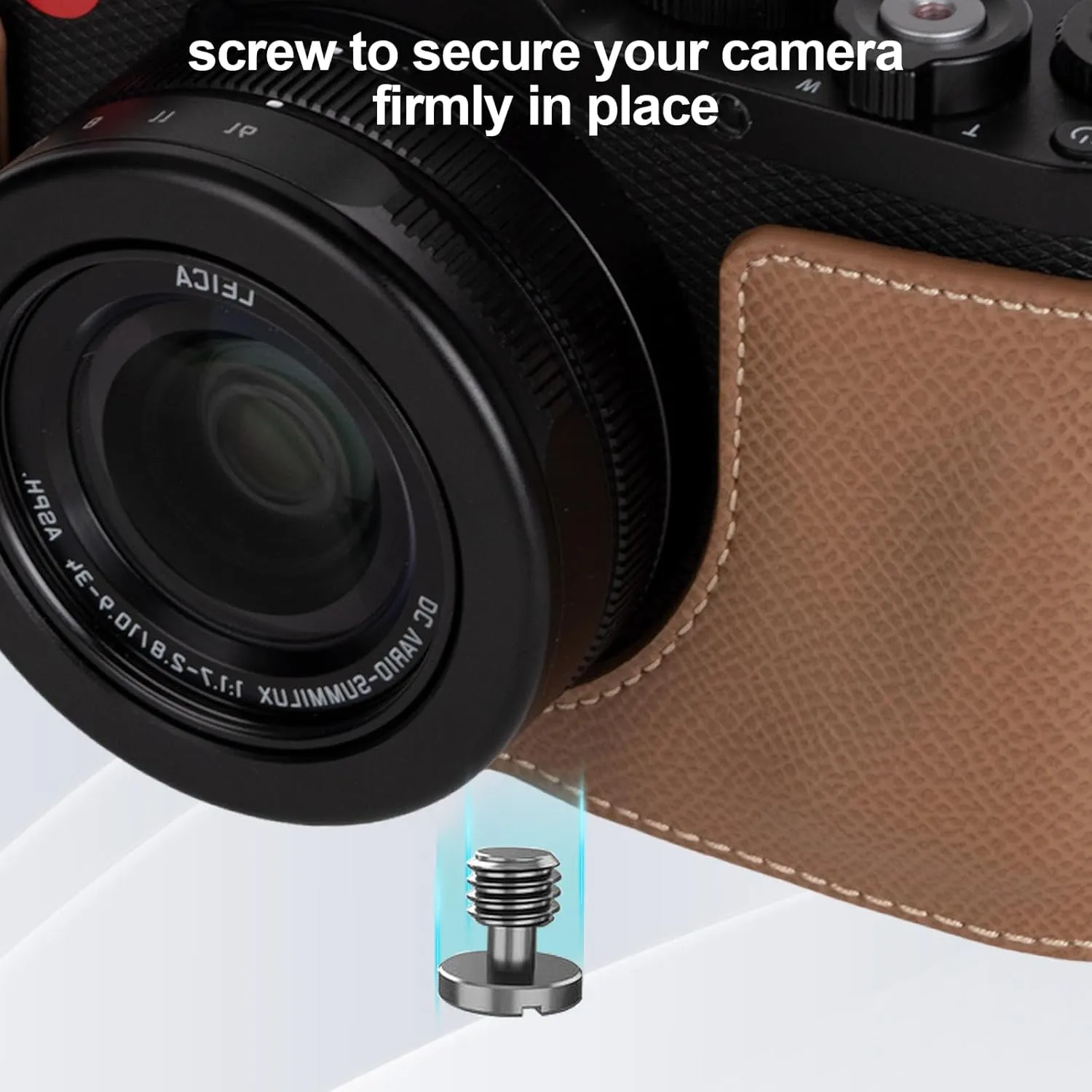 Protective Camera Case Kit for Leica D-LUX8 Camera,For Leica DLUX8 Half Case D-LUX 8 Camera Cover With Front Lens Cap With Shoulder Strap-CHOC
