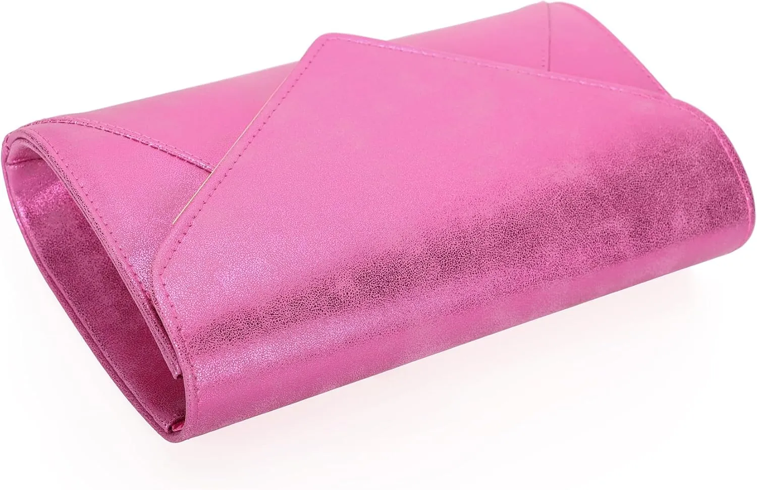 PU Leather Clutch Purses Women Evening Envelope Handbag Prom Wedding Party Foldover Bag