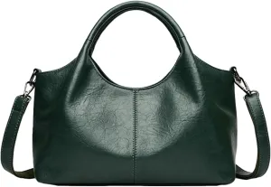 PU Leather Crossbody Bag Women Commuting Satchel Trendy Tote Purse Travel Shopping