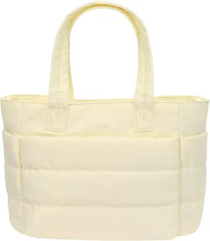 Puffer Travel Tote Handbag Women's Tote Shoulder Bags Computer Bag with Compartments for Travel, Work