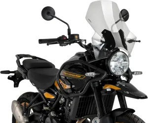 Puig 22113W Adjustable Windshield – Aerodynamic Protection and Innovative Design for Royal Enfield Himalayan 450 2024-2025, clear