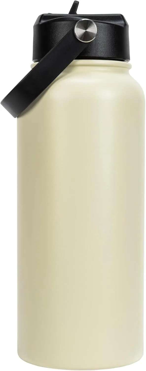 PUMA Evercat 32 oz Stainless Steel Water Bottle, Cream, One Size