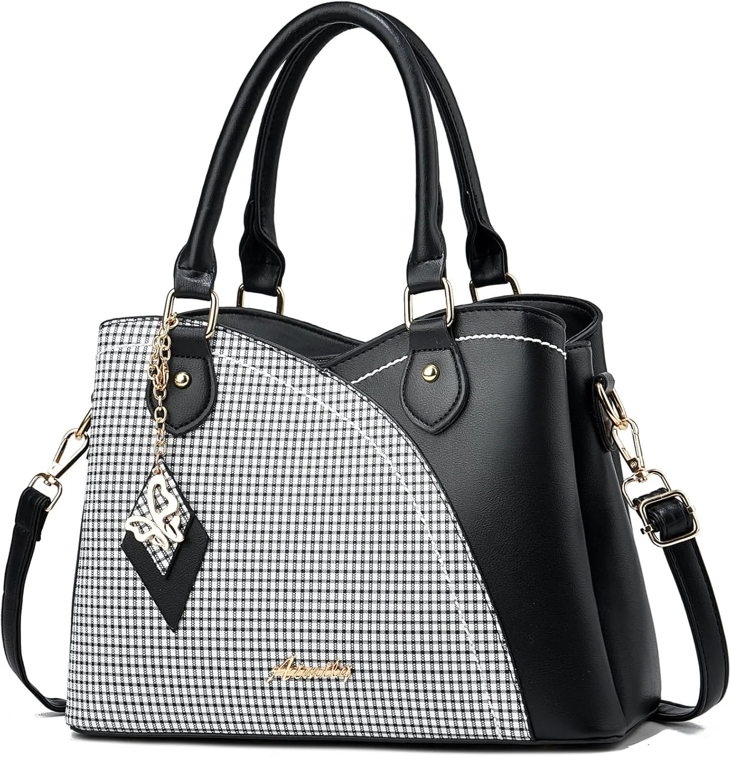 Purses and Handbags for Women Tote PU Leather Ladies Satchel Top Handle Crossbody Shoulder Bag