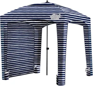 Qipi Beach Cabana - Easy to Set Up Canopy, Waterproof, Portable 6' x 6' Beach Shelter, Included Side Wall, Shade with UPF 50  UV Protection, Ultimate Sun Umbrella - for Kids, Family & Friends