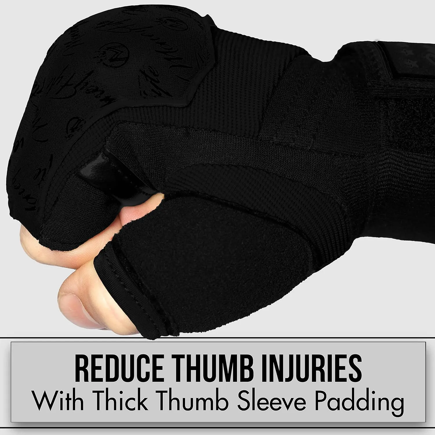 Quick Gel Boxing Wraps Under Boxing Gloves - Kickboxing MMA Muay Thai - Fist, Knuckle, Wrist Wrap Protection Inner Glove Hand Wraps - Men Women Kids