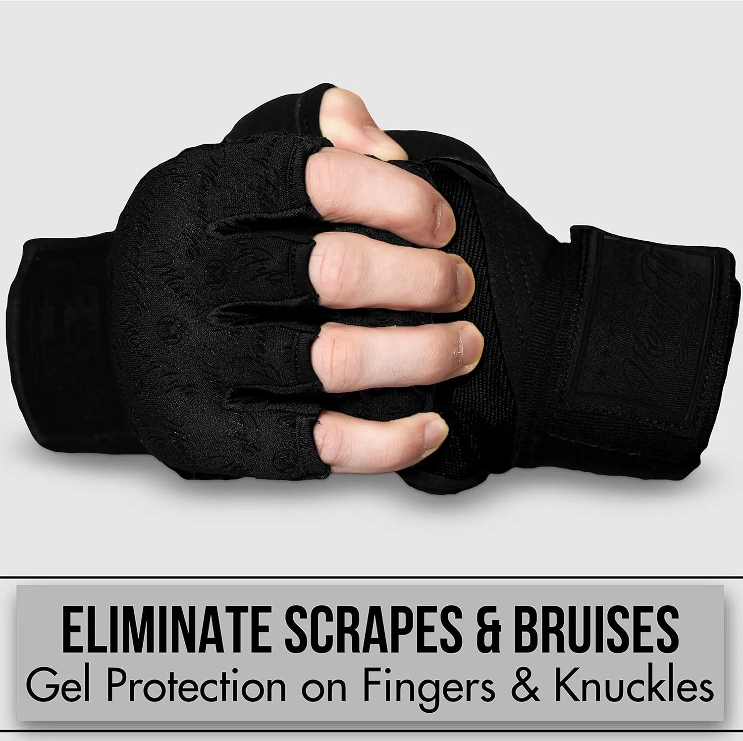 Quick Gel Boxing Wraps Under Boxing Gloves - Kickboxing MMA Muay Thai - Fist, Knuckle, Wrist Wrap Protection Inner Glove Hand Wraps - Men Women Kids
