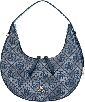QWINEE Women's Graphic Zipper Hobo Bags Y2K Crescent Shoulder Clutch Purses Top Handle Small Underarm Bag