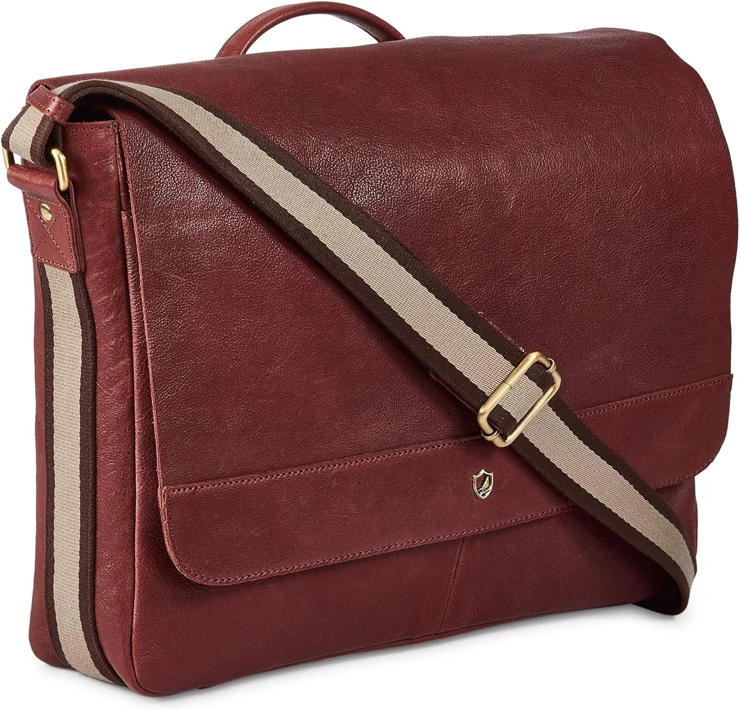 Real Leather Laptop Bag Men Women Distressed Vintage Messenger Satchel Shoulder Bag