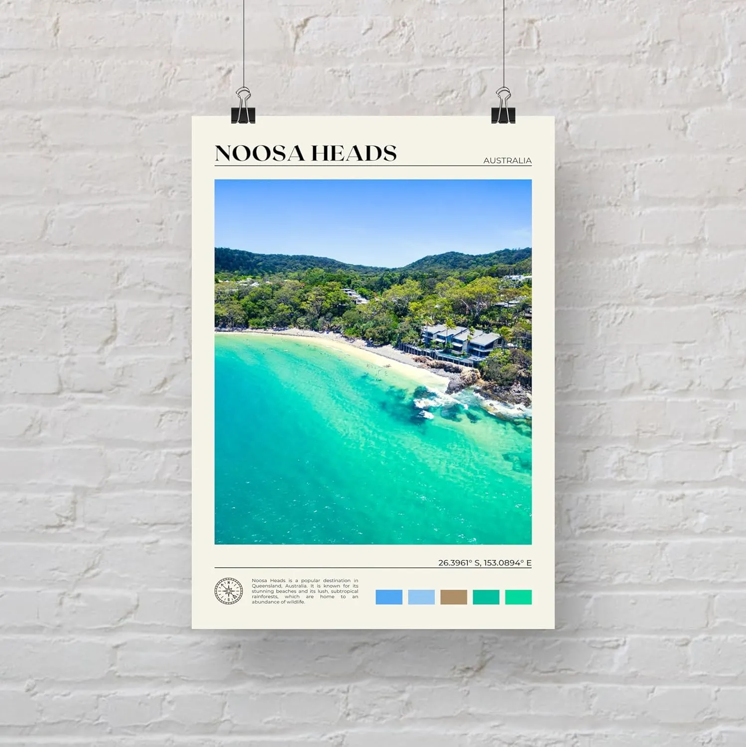 Real Photo, Noosa Heads Print, Noosa Heads Art, Noosa Heads Poster, Noosa Heads Photo, Noosa Heads Poster Print, Noosa Heads Decor