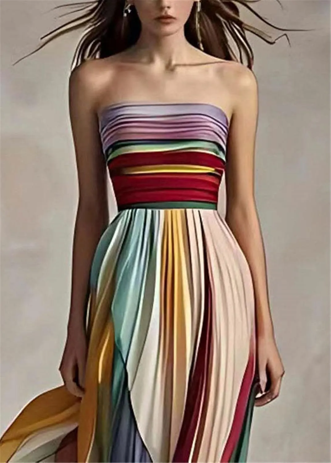 Recious Womens Sexy Off Shoulder Sleeveless Stripes Printed Bodycon Party Clubwear Vacation Dress