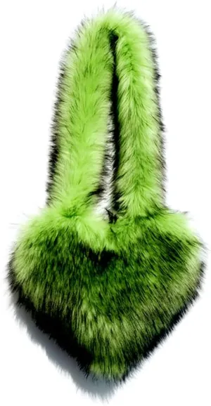 Rejolly Heart Shaped Furry Purse for Women Large Soft Shoulder Bag Fluffy Faux Fur Trendy Y2K Girls Handbag