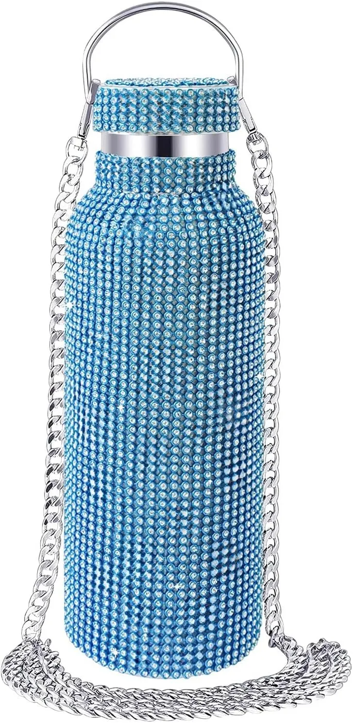 Rhinestone Water Bottle, 25 Oz Insulated Stainless Steel Hydration Bottle, & Stylish for Everyday Use