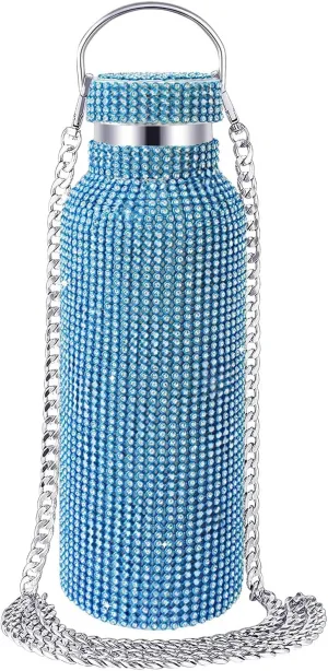 Rhinestone Water Bottle, 25 Oz Insulated Stainless Steel Hydration Bottle, & Stylish for Everyday Use