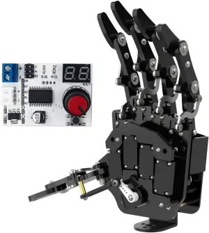 Robot Hand Five Fingers Solely Movement Bionic Robot Mechanical Arm DIY - Left Hand with Servo Tester