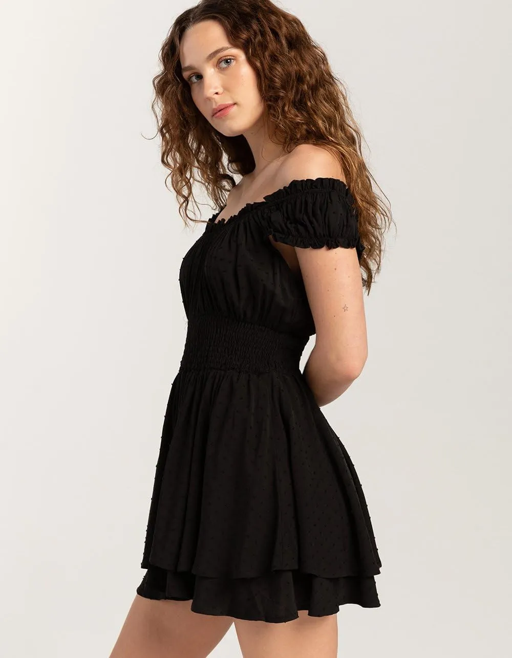 Rsq Womens Clip Dot Tier Romper