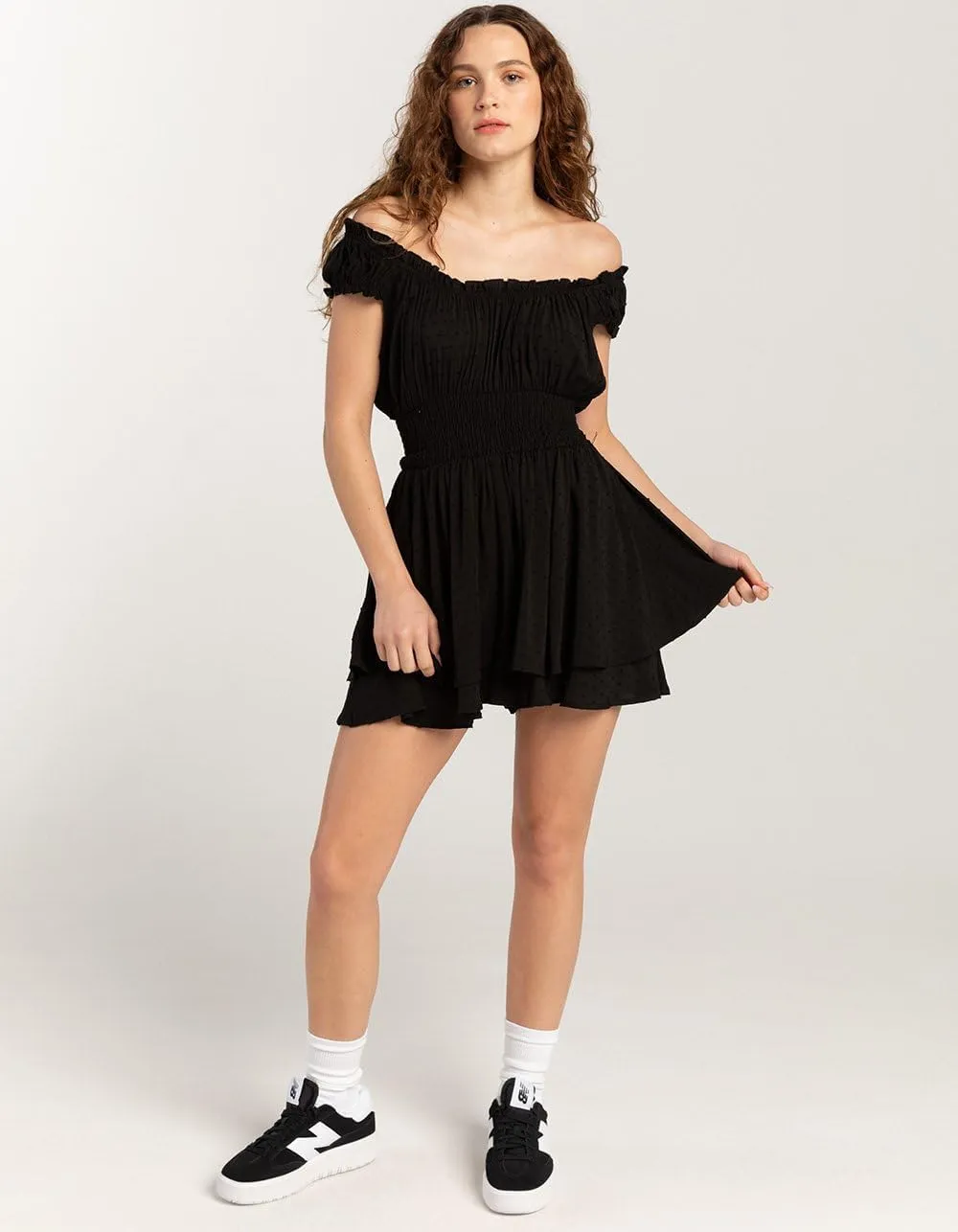 Rsq Womens Clip Dot Tier Romper