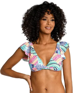 Ruffle Bikini Swimsuit Top