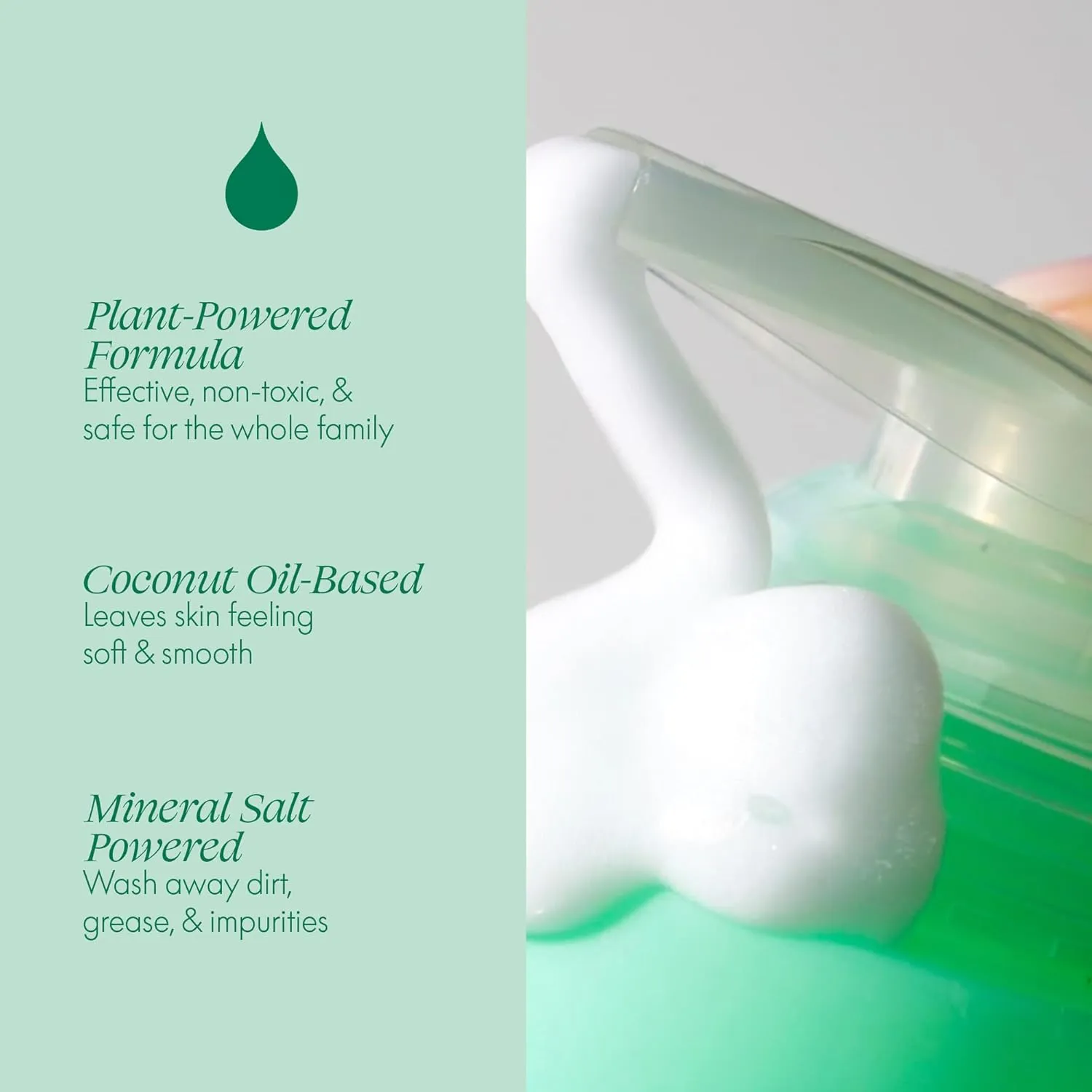 Safely Foaming Hand Soap – Fresh 6-Pack, Moisturizing Liquid Hand Soap With Coconut Conditioning, Leaves Skin Soft And Smooth, Removes Dirt, Grease, and Impurities, 10 Fl Oz Each