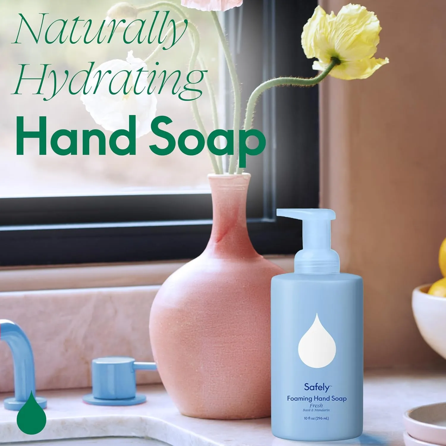 Safely Foaming Hand Soap – Fresh 6-Pack, Moisturizing Liquid Hand Soap With Coconut Conditioning, Leaves Skin Soft And Smooth, Removes Dirt, Grease, and Impurities, 10 Fl Oz Each