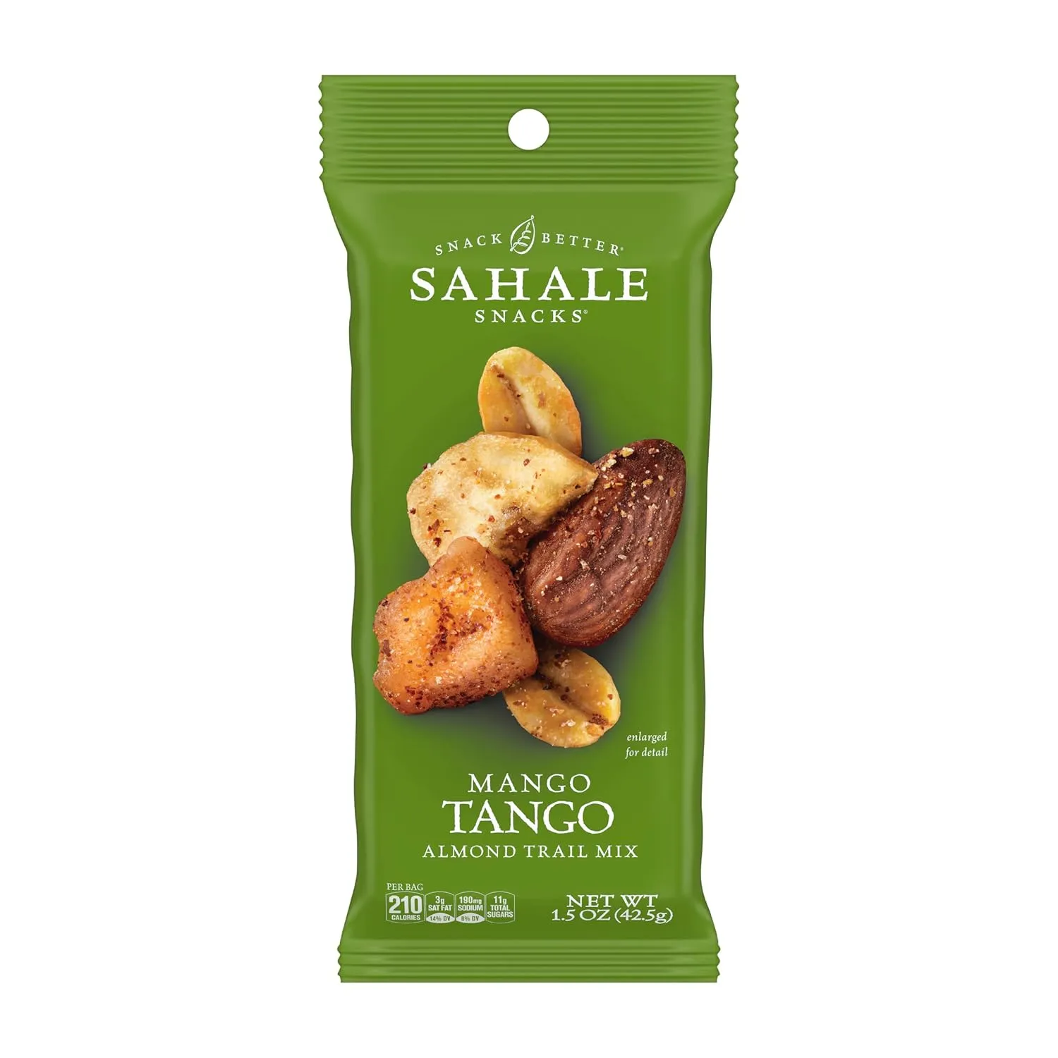 Sahale Snacks Mango Tango Almond Trail Mix, 1.5 oz Grab & Go Bags (18 Packs) - Dry-Roasted Deluxe Mixed Nuts with Dried Mango & Banana Chips - Non-GMO, Kosher Trail Mix & Certified Gluten-Free Snacks