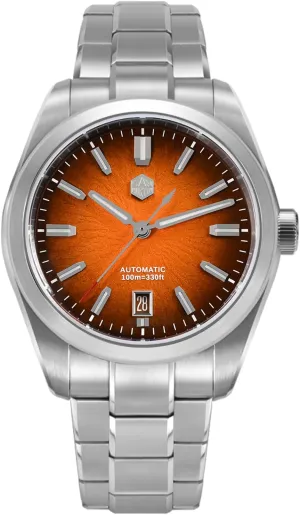 San Martin Men Watch SN0144-GX, 9015 Automatic Mechanical Movement Sapphire Glass 10 Bar Diving Watch for Men