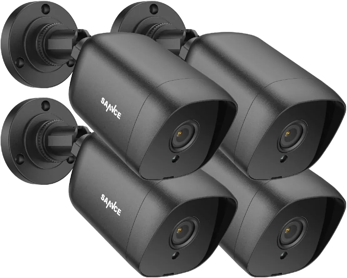SANNCE Security Camera System Kits 1080P FHD AHD Indoor Outdoor Night Vision Bullet Camera