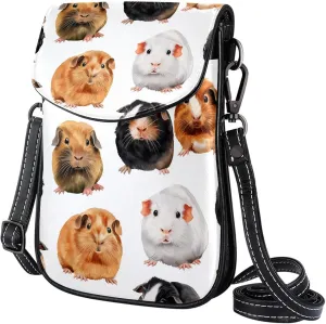 Satchel Bag Guinea Pigs Pattern Purse Crossbody Leather Messenger Bag For Women