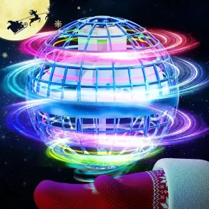Selvim Galaxy Ball Toys - Cool Cosmic Globe Boomerang Hover Orb for Kids - Hand Controlled Orbs Drone with Light, Gifts for 6  Year Old Boy or Girl