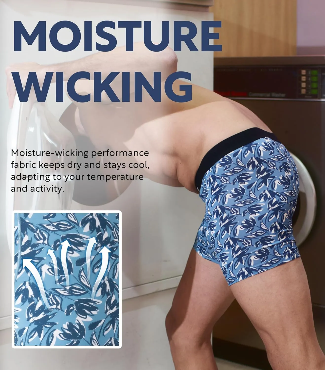 Separatec Mens Underwear with Pouch Moisture Wicking Dual Pouch Boxer Briefs Breathable Cool Rayon from Bamboo Underwear Men