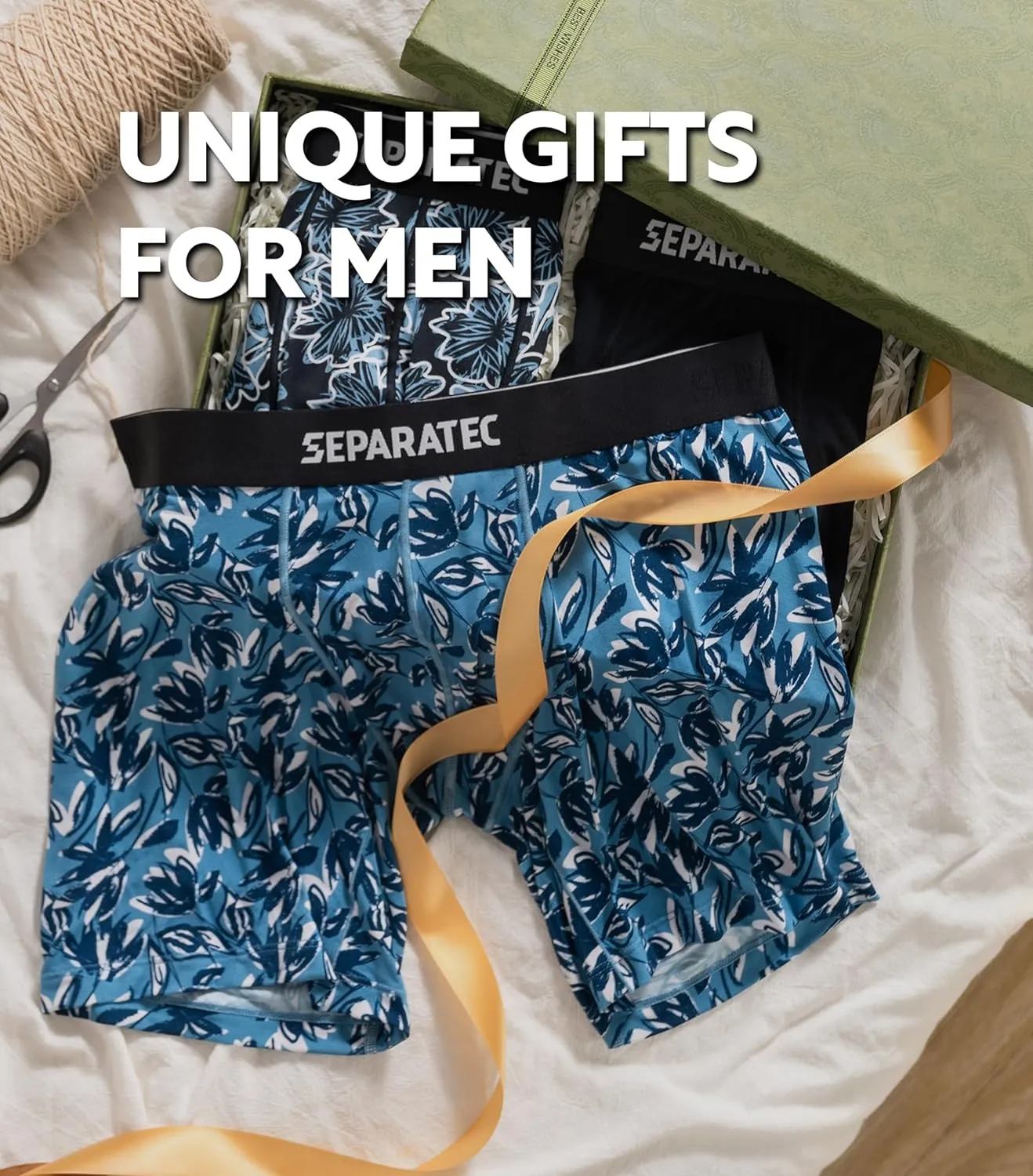 Separatec Mens Underwear with Pouch Moisture Wicking Dual Pouch Boxer Briefs Breathable Cool Rayon from Bamboo Underwear Men