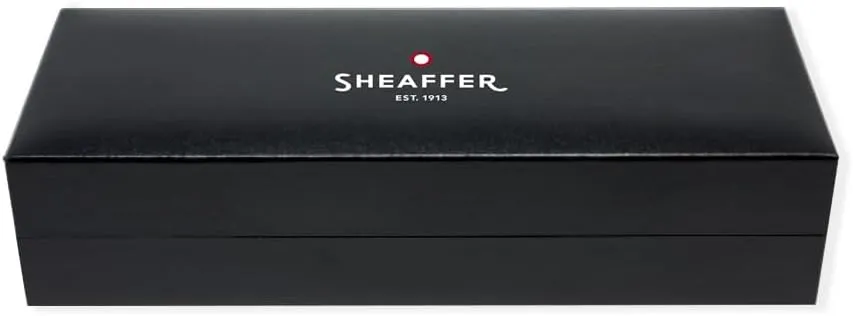 Sheaffer Sagaris Black Rollerball Pen with Chrome Cap and Gold Tone Trim